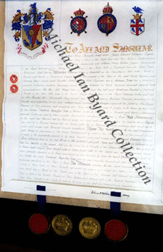 Letters Patent of Thomas Grey